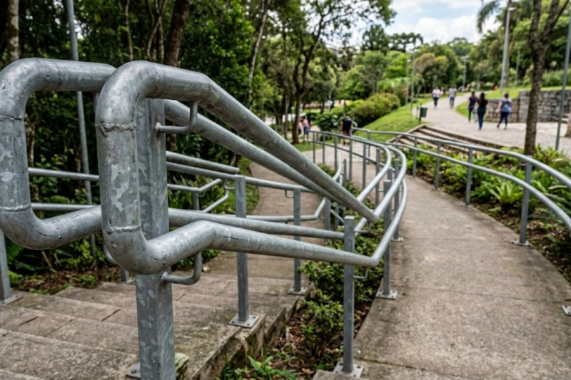 Corrimões Galvanizados: Durabilidade e Segurança para Escadas e Varandas